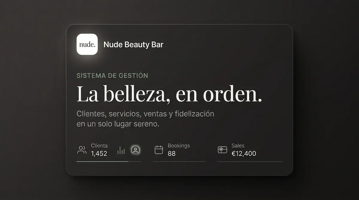 Captura del proyecto Beauty Bar CRM